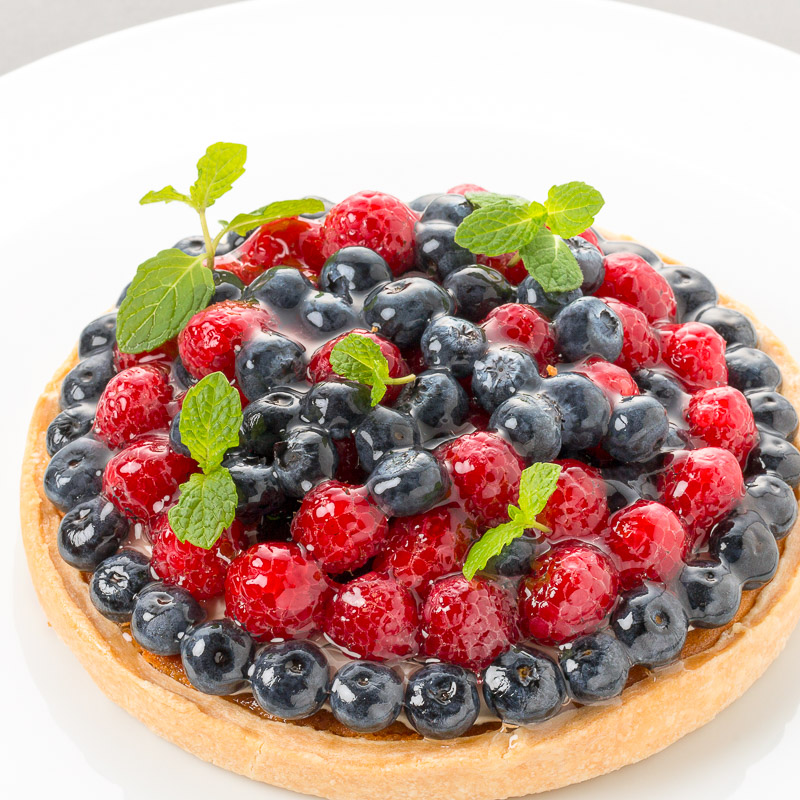 クリームチーズとベリーのタルト