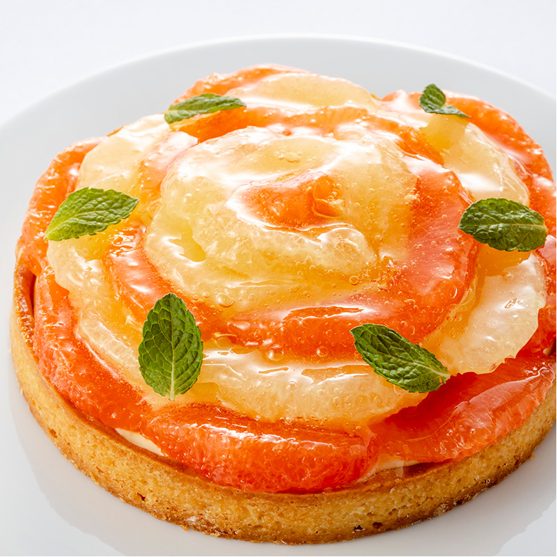 ピンク・ホワイトグレープのタルト