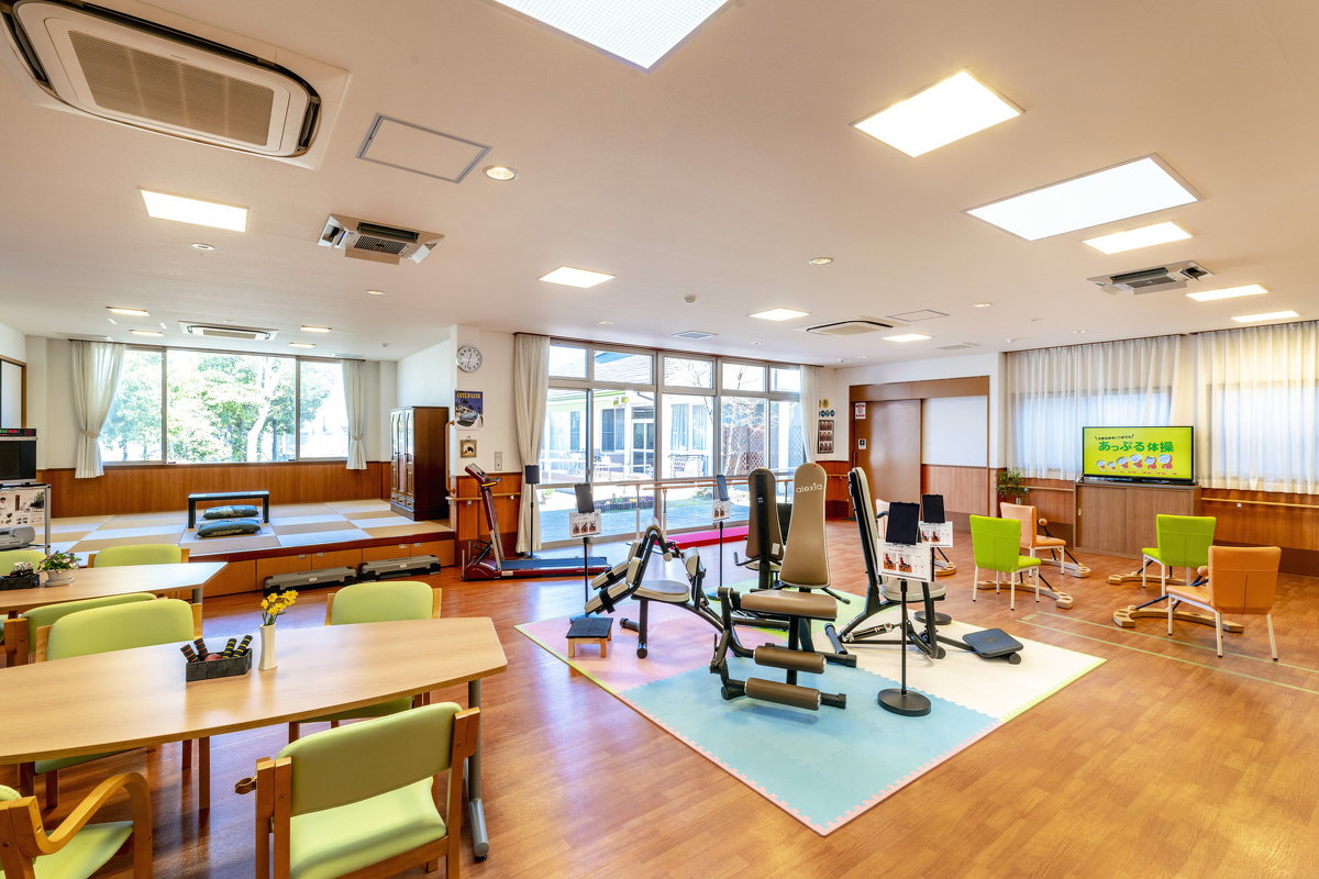 リハビリコーナーの横に併設された休憩ルーム