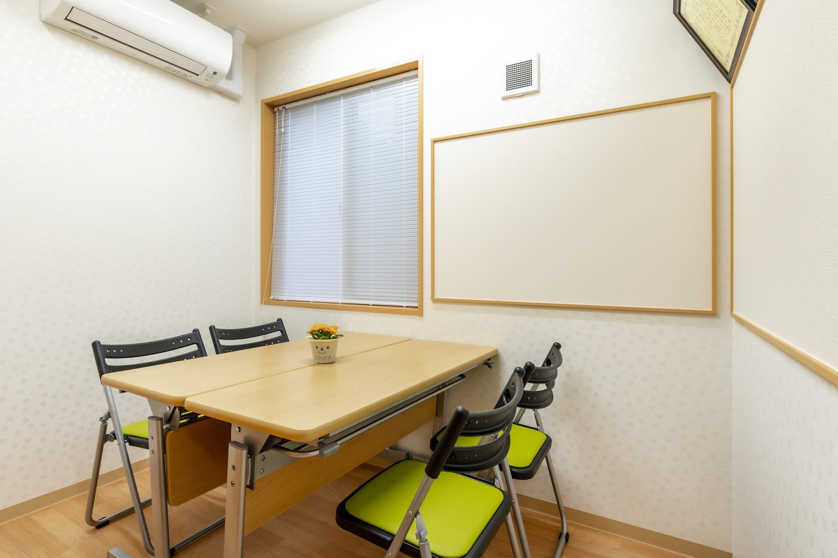 ご家族やお友達とゆっくりお話できる相談室。