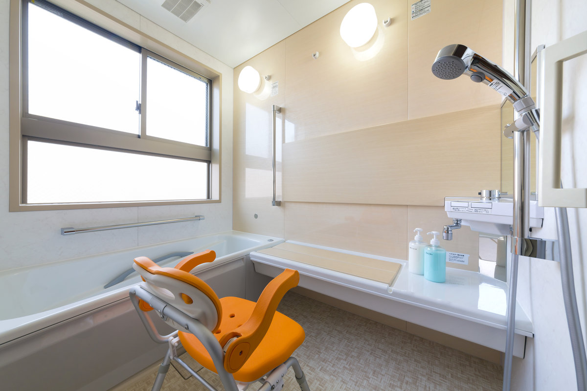 からだに負担をかけずに入浴できる設備が整っています。