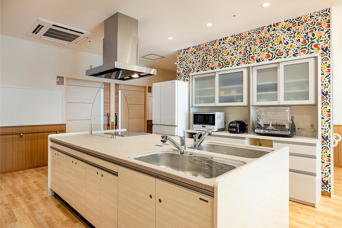 利用者様と一緒にキッチンでお食事準備からお片付けまでおこないます。