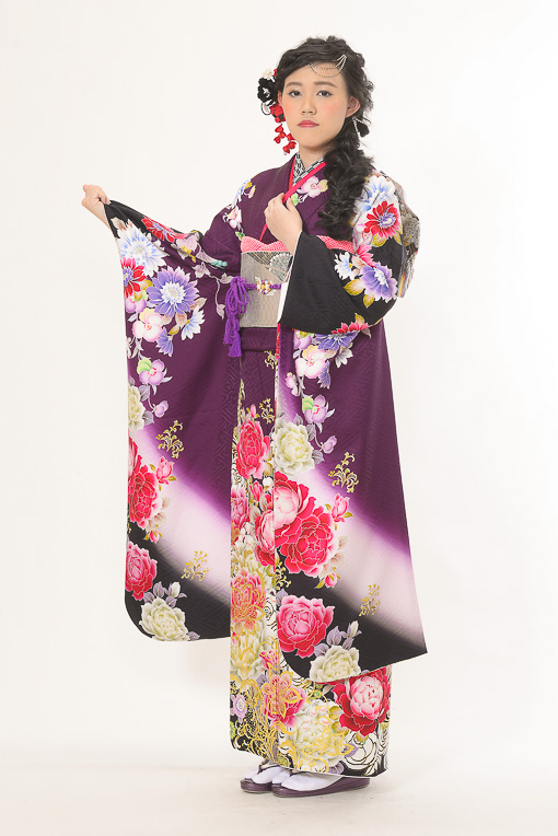 紫に白・ピンク大華