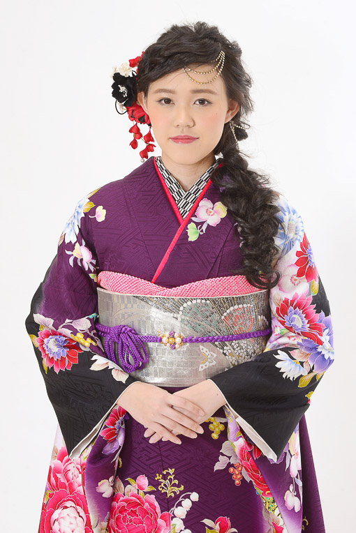 紫に白・ピンク大華