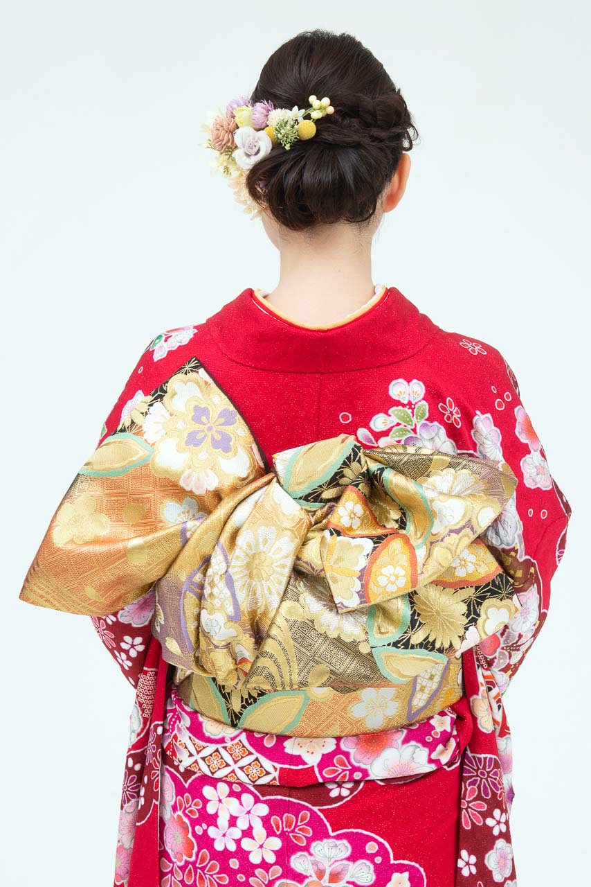 ワイン雪輪に辻が花