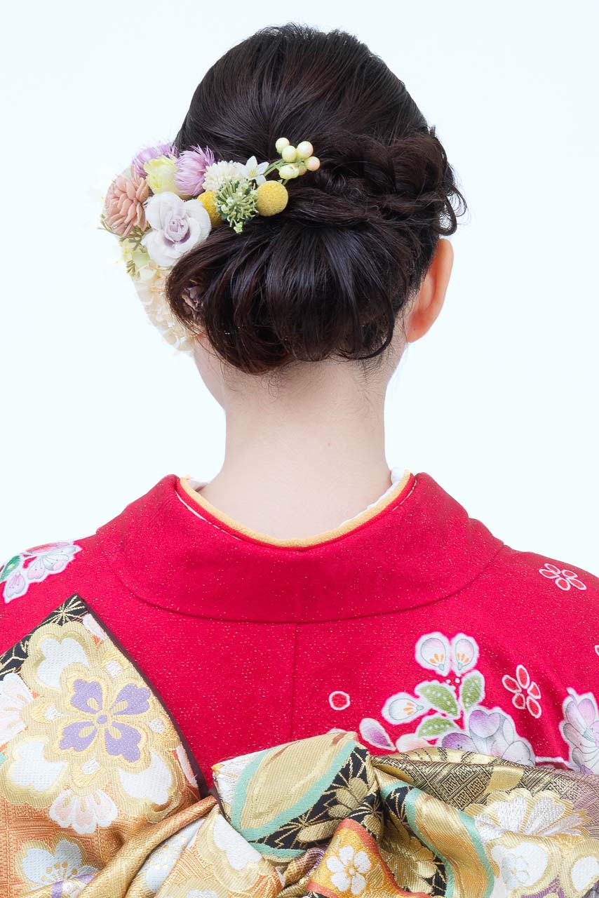 ワイン雪輪に辻が花