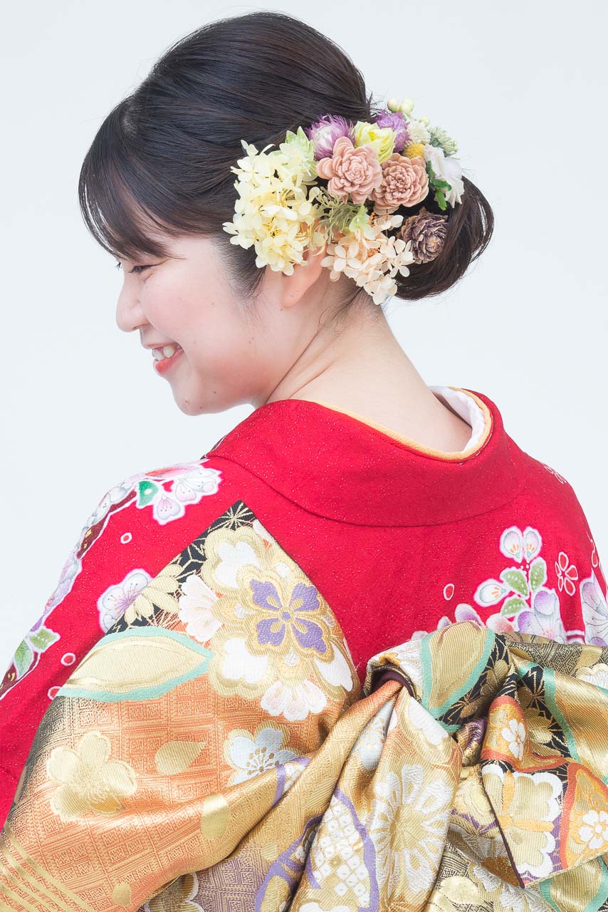 ワイン雪輪に辻が花