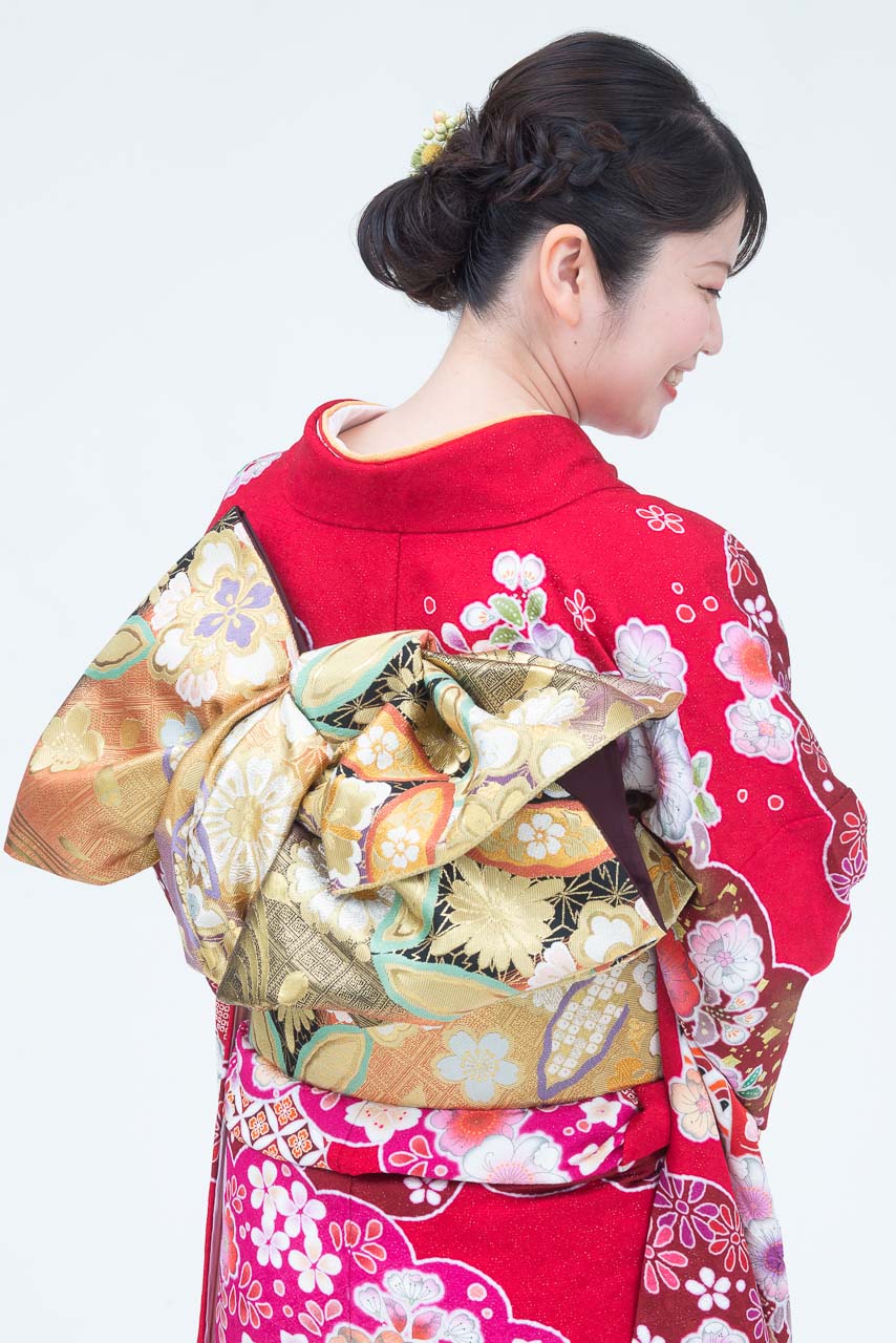 ワイン雪輪に辻が花