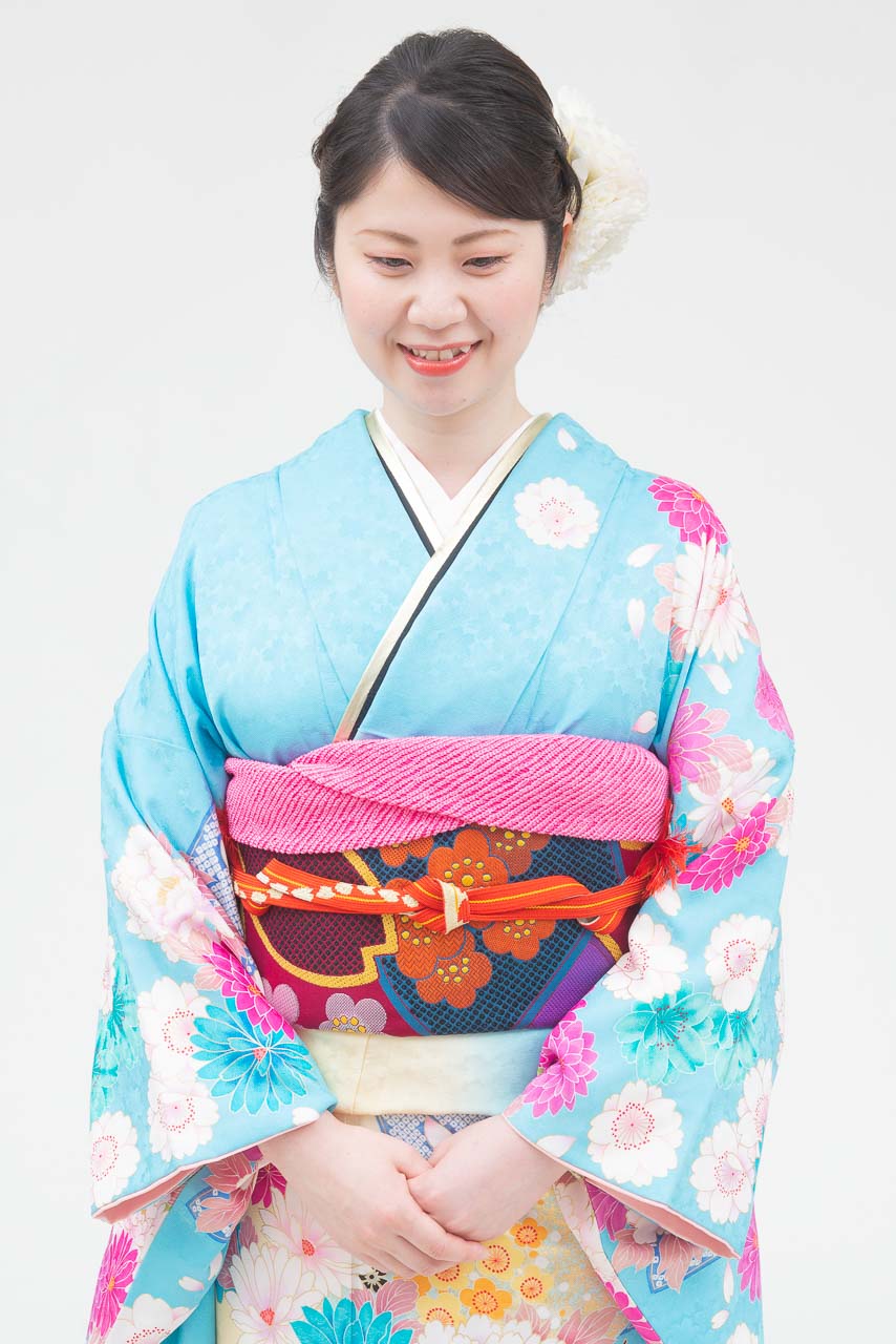 水色地に芍薬ダリア SU-53