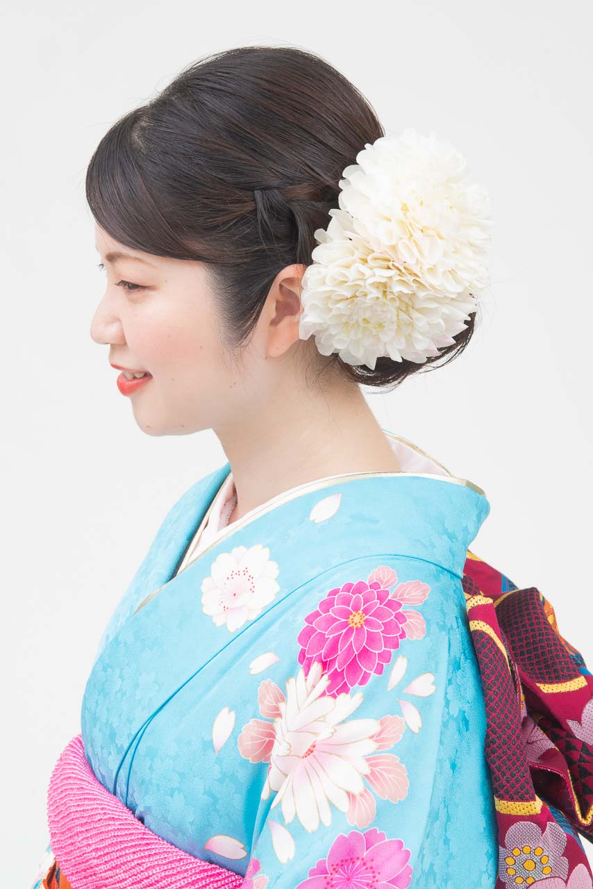 水色地に芍薬ダリア SU-53