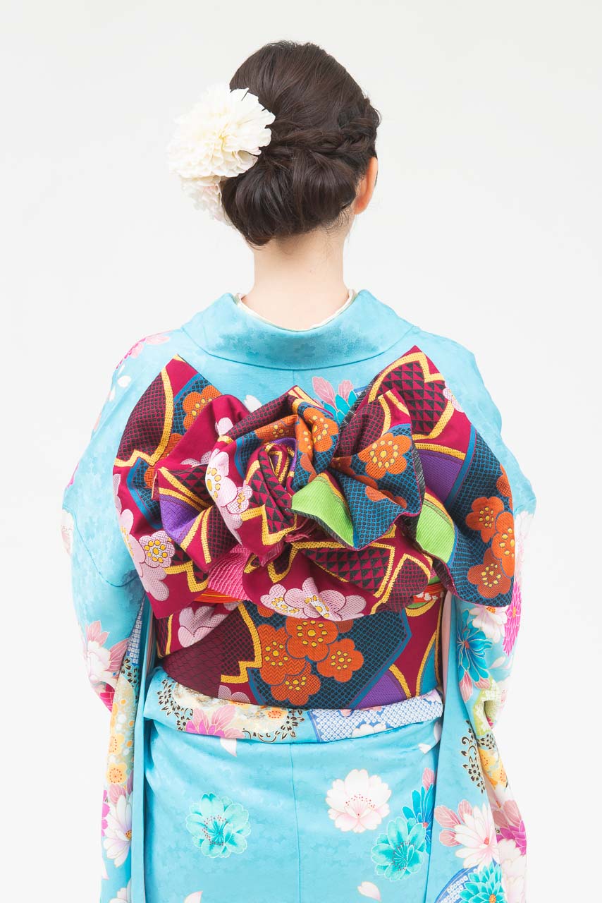 水色地に芍薬ダリア SU-53