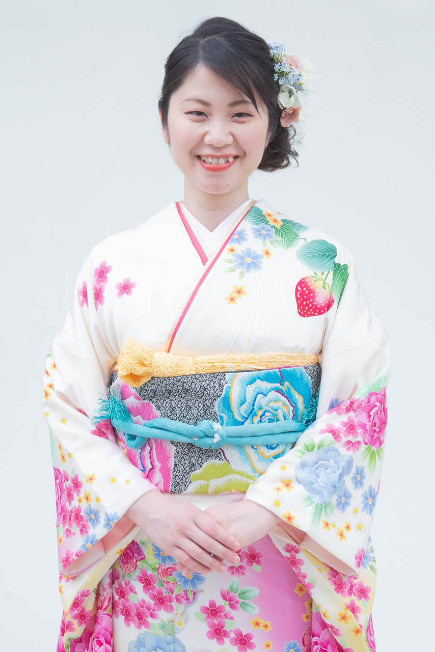 白地に花模様スワロフスキー