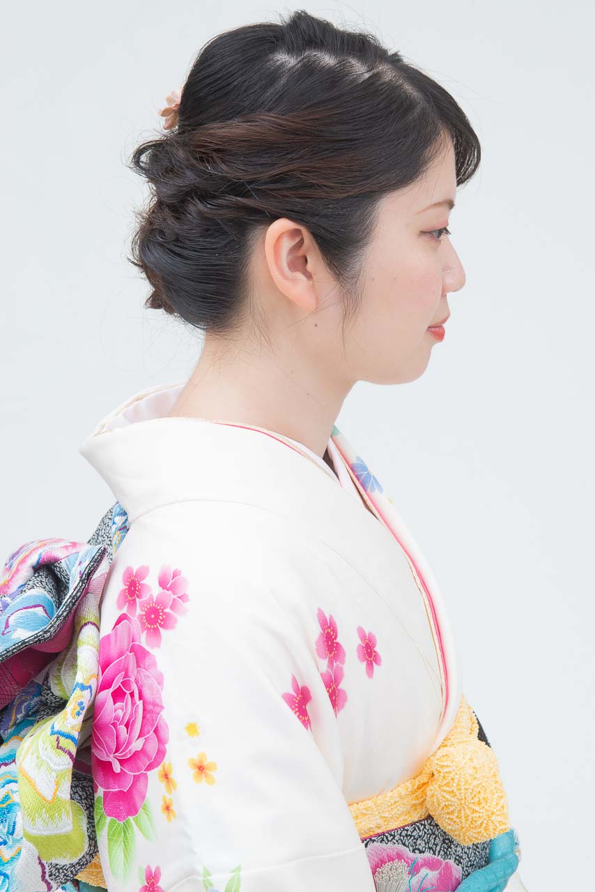 白地に花模様スワロフスキー