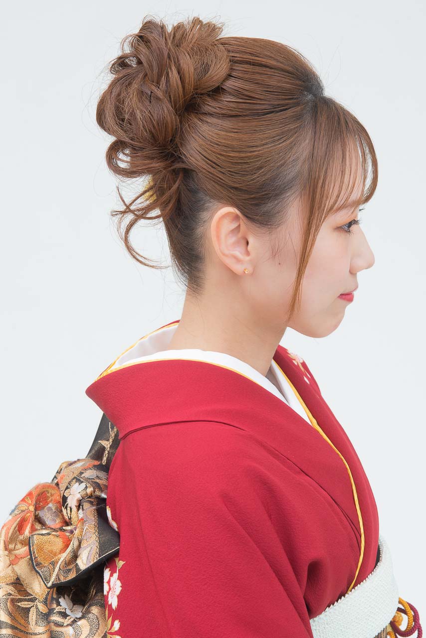 赤地桜模様グラデーション