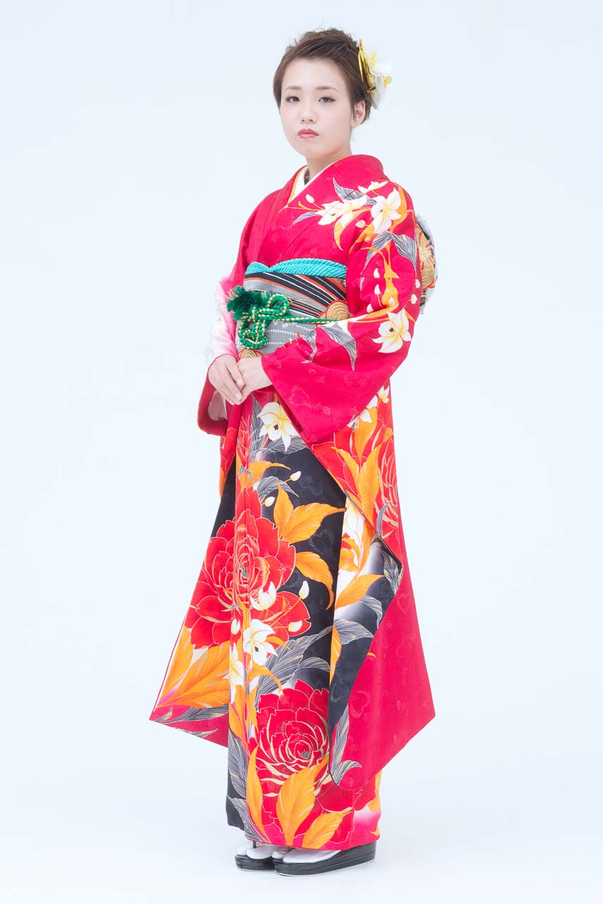 朱色百合オレンジ