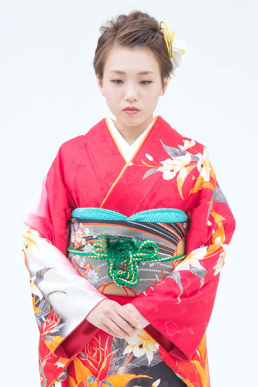 朱色百合オレンジ