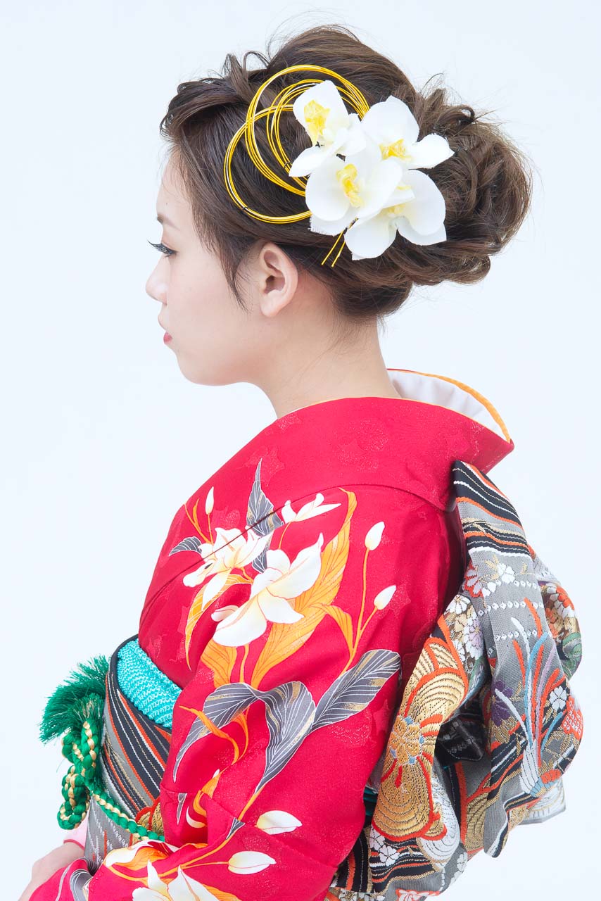 朱色百合オレンジ