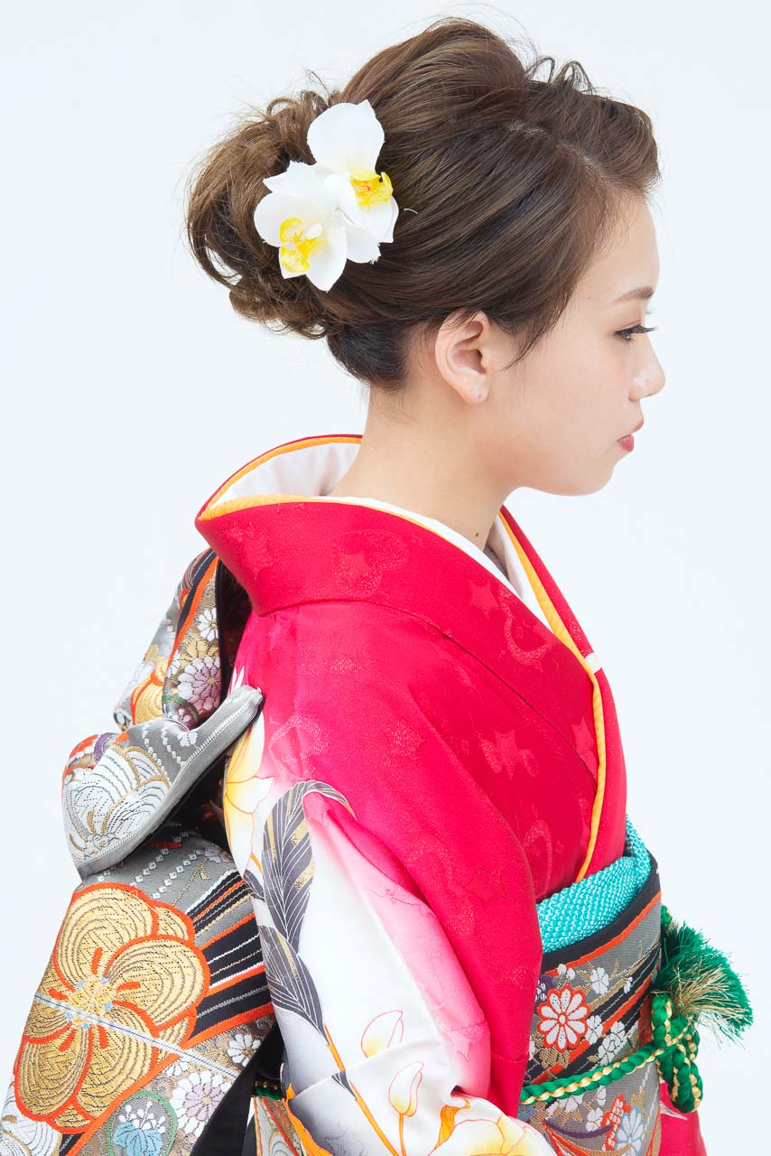 朱色百合オレンジ