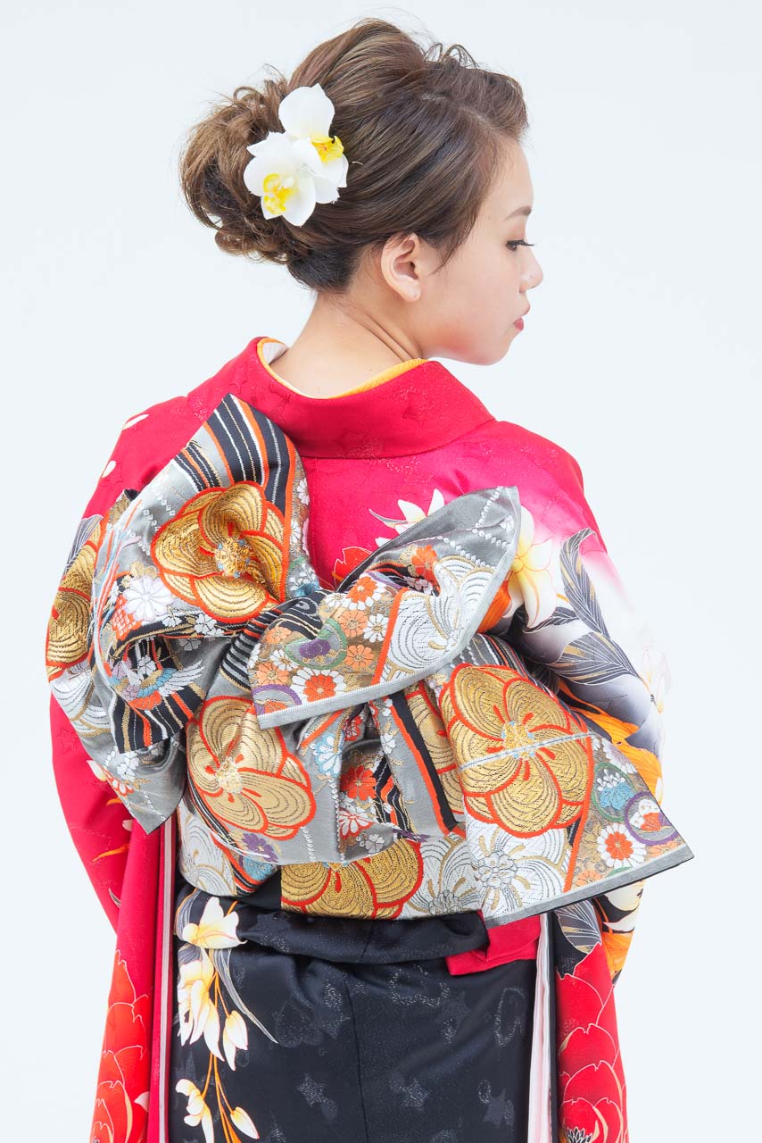 朱色百合オレンジ