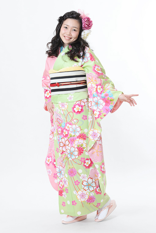 ピンク.グリーンアシンメトリー