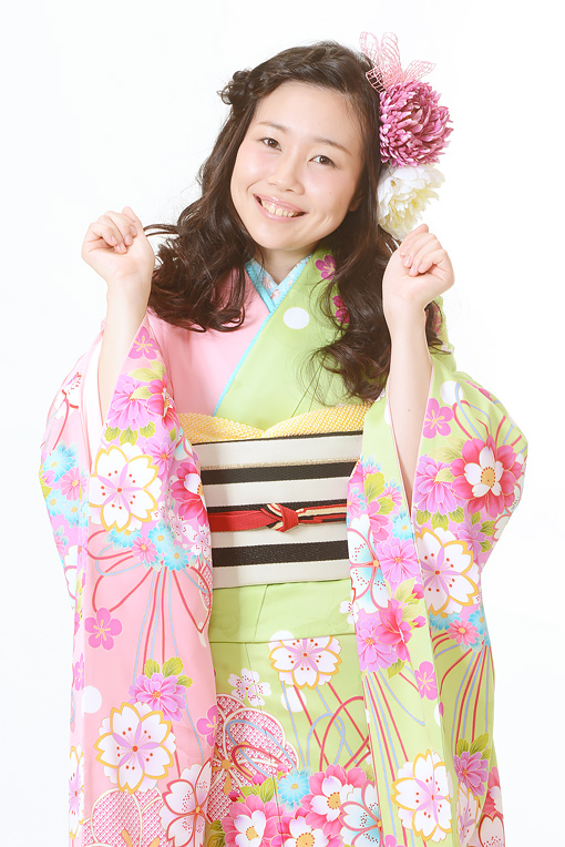 ピンク.グリーンアシンメトリー