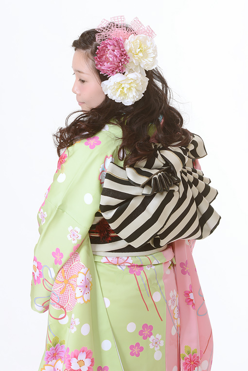 ピンク.グリーンアシンメトリー