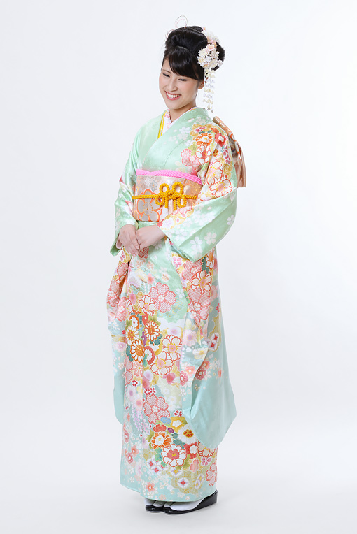 ブルーグラデーション四季花