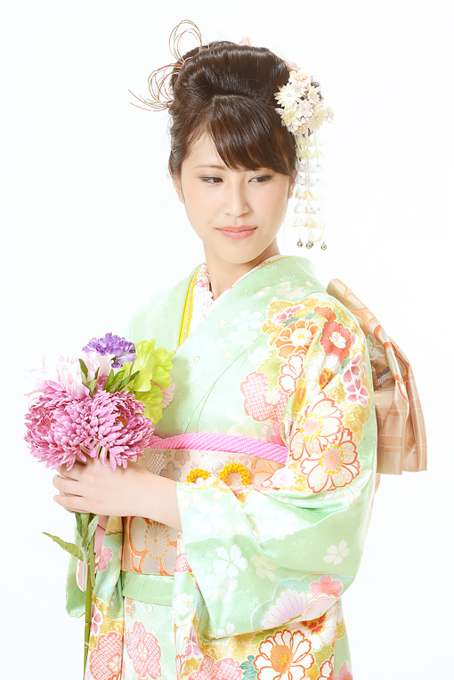 ブルーグラデーション四季花