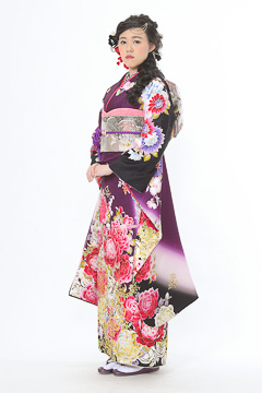 紫に白・ピンク大華