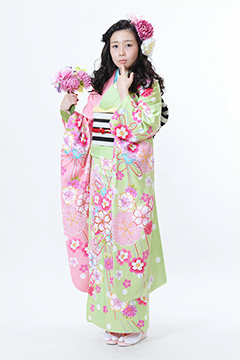 ピンク.グリーンアシンメトリー