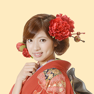 Hair 前ラフなボブ風まとめ髪スタイル