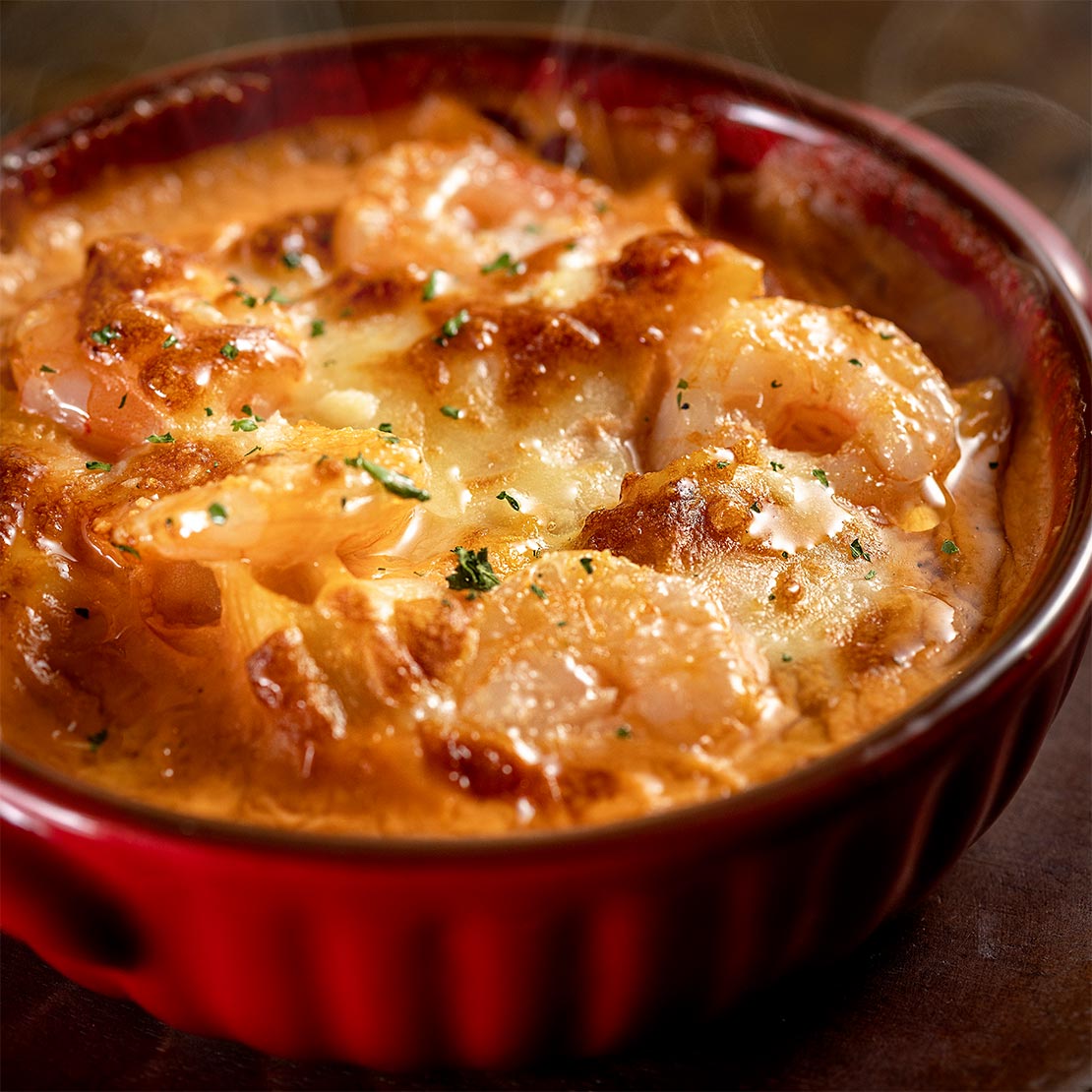 海老の旨味たっぷりグラタン